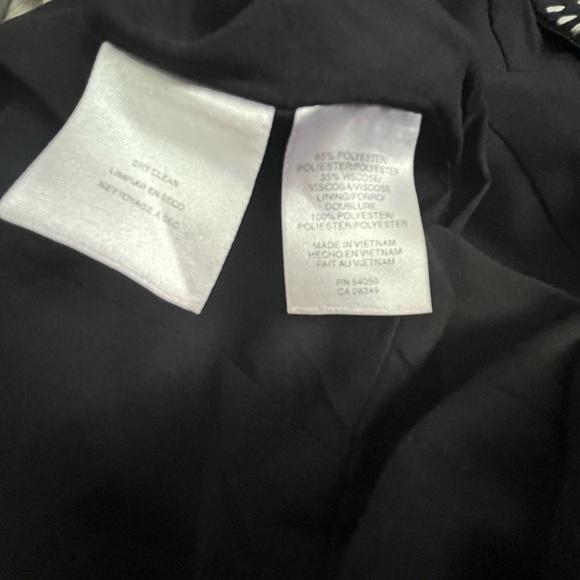 [US10] Anne Klein Dress Women’s Peplum Pencil Square Neck Black Polka Dots Retro - Picture 8 of 9